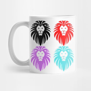 Four lion Mug